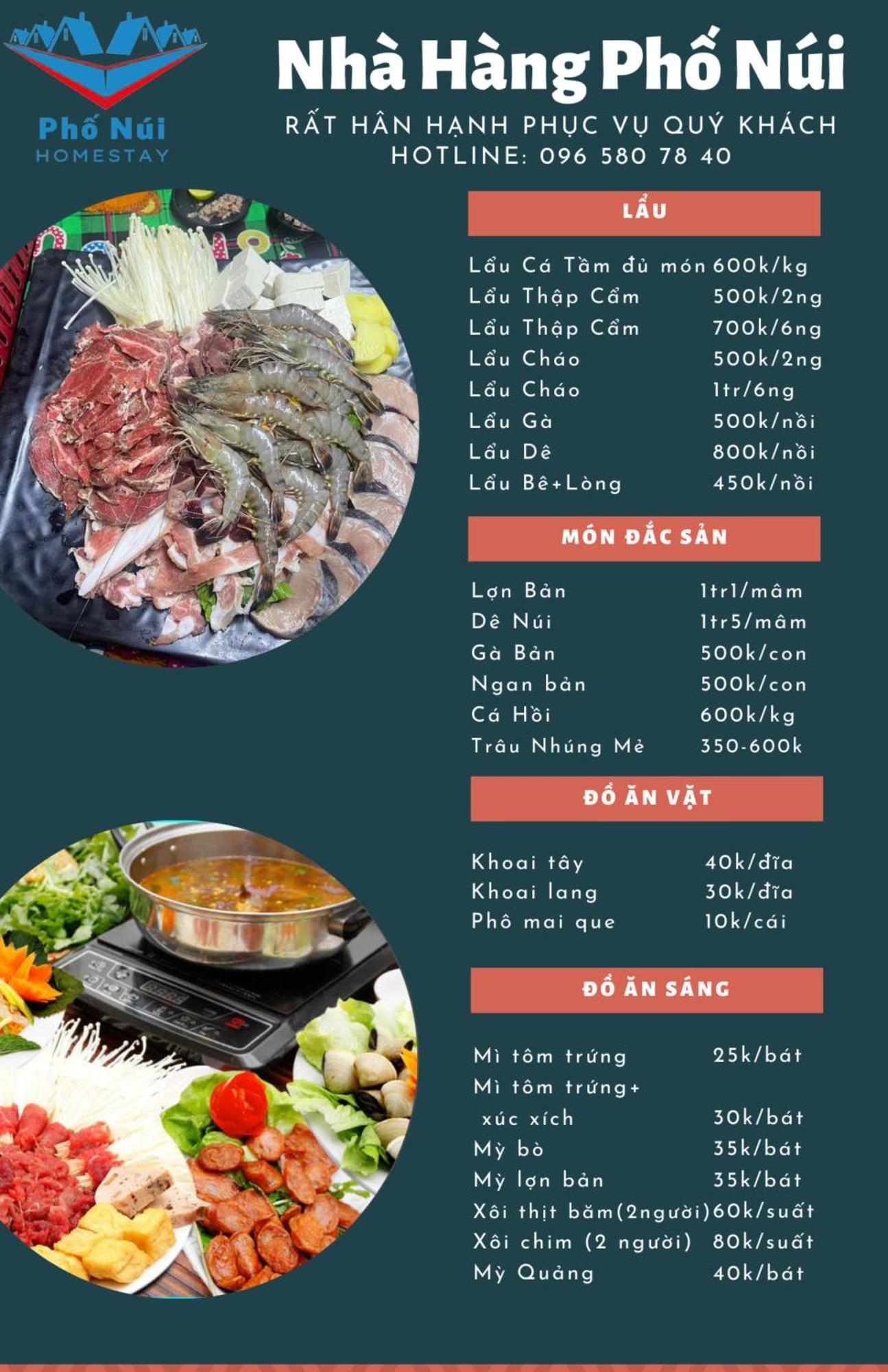 Nha Hang Homestay Pho Nui Bac Yen Extérieur photo